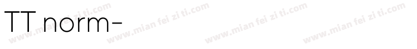 TT norm字体转换